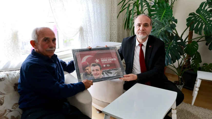 Rektör Uslu’dan Şehit Burak Özkan’ın Ailesine Ziyaret
