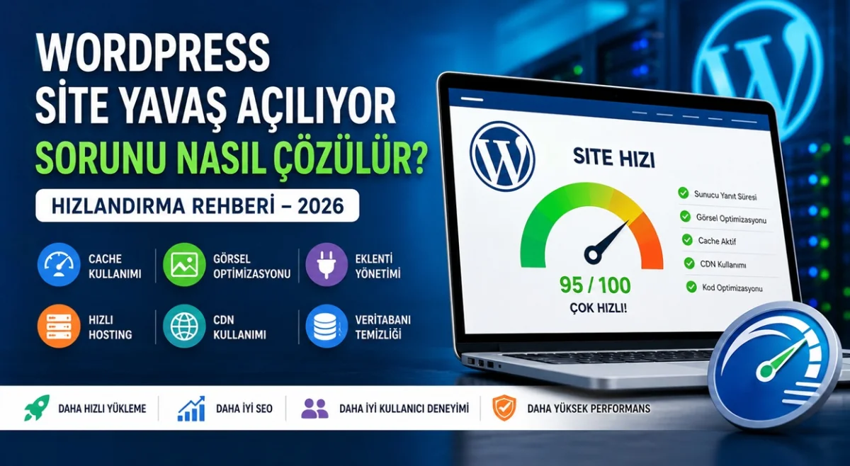 WordPress site yavaş açılıyorsa çözüm doğru optimizasyonda