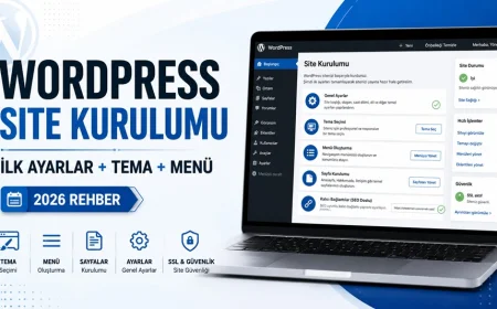 WordPress site kurulumu için ilk ayarlar doğru yapılmalı