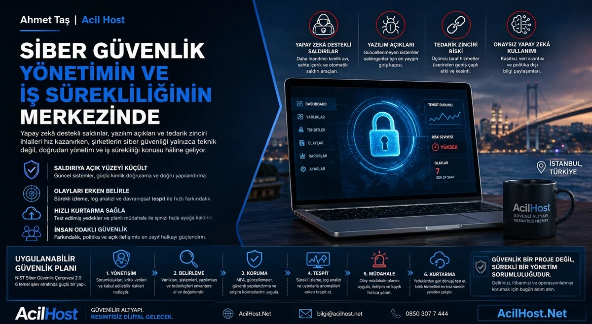 2026’da siber güvenlik: Şirketler için yeni tehditler ve önlemler