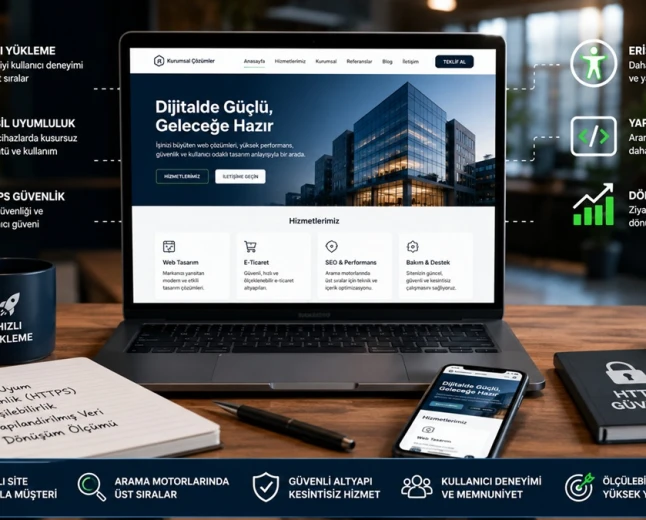 Kurumsal web sitelerinde 2026 standardı: Hız, güven, erişim